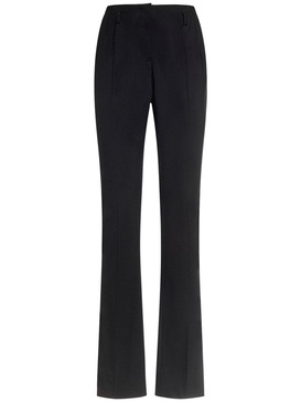 Stretch cady straight pants