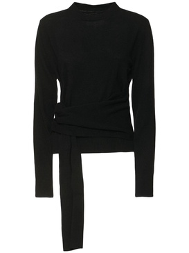 Wool blend crewneck sweater