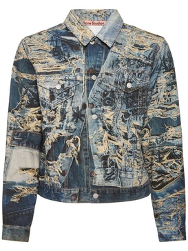 Rye TLO Torn scribble denim jacket