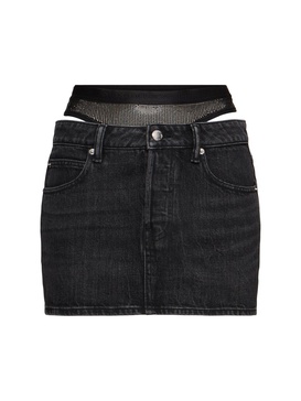 Mini skirt w/ mesh underwear