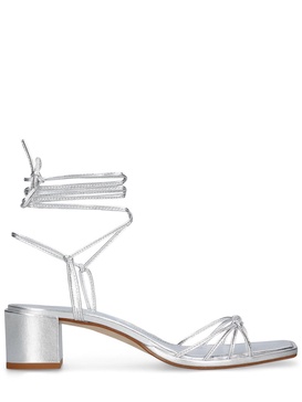 55mm Serafina metallic leather sandals