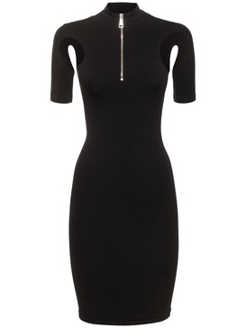 Sculpting jersey mini dress