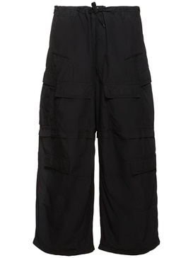 Large cotton blend cargo pants
