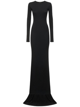 Jesse cotton jersey l/s long dress
