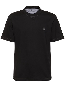 Brunello Cucinelli cotton logo t-shirt