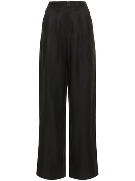 Carrie wide linen blend pants