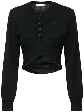 Cardigan w/ slit hem