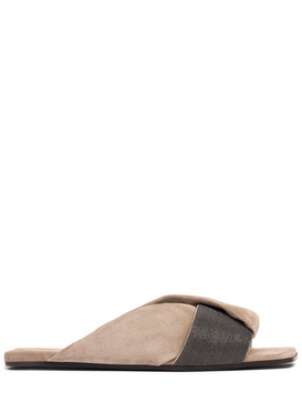 5mm Suede slide sandals