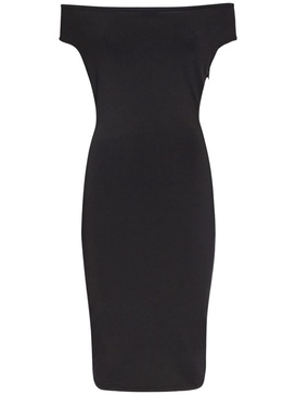 Knit viscose midi dress