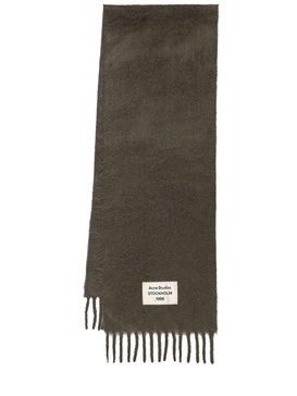 Alpaca blend logo scarf