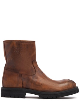 Bork leather ankle boots