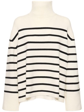 Courtney striped wool cashmere sweater