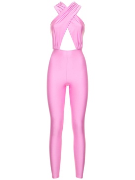 Hola shiny stretch lycra jumpsuit