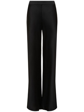 Satin flared pants