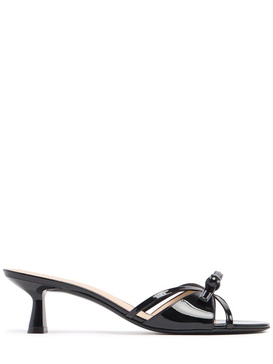 50mm Felicity patent leather mules