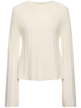 Koro ribbed knit wool blend sweater