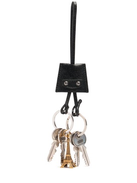 Eiffel Le City leather charm key holder