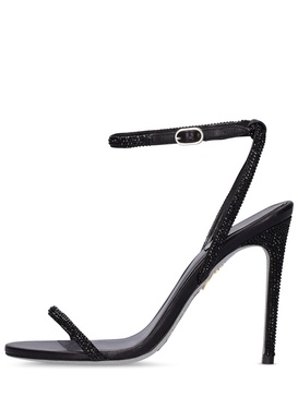 105mm Ellabrita satin & crystal sandals