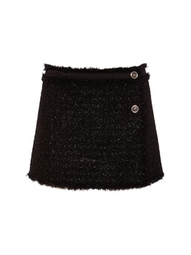 Lurex tweed mini skirt