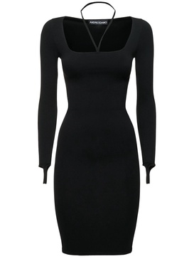 Sculpting jersey midi dress