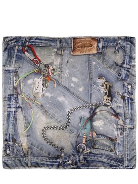 Vasco printed silk scarf