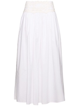 Cotton long skirt