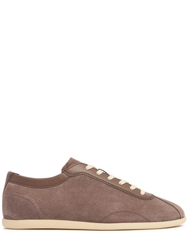 Suede low top sneakers
