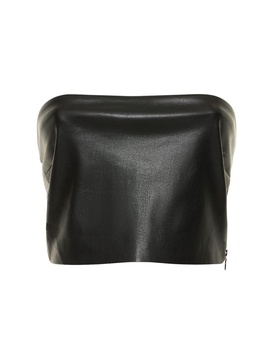 Gwen faux leather tube top