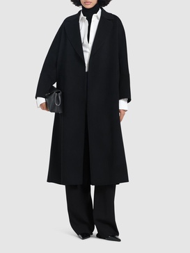 Elisa wool belted long coat