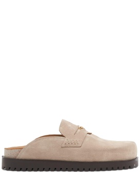 Suede mules