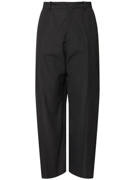 Wool blend pinstripe pants