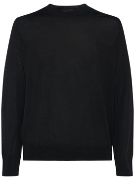 Crewneck wool sweater