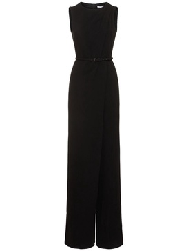 Sondrio belted cady long jumpsuit