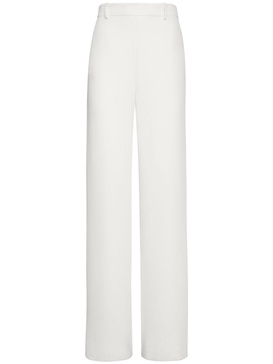 Silk cady high rise wide pants