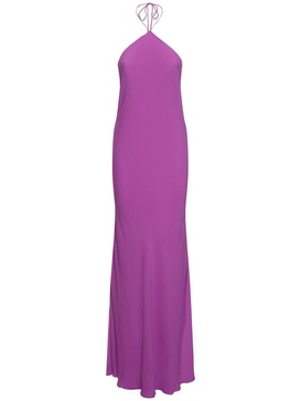 Rebecca silk georgette maxi slip dress