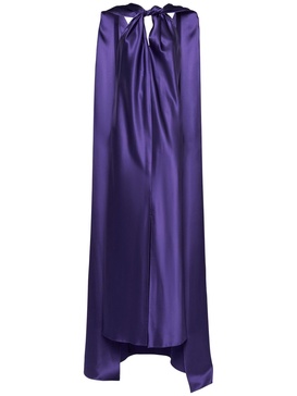 Egizio silk satin long dress