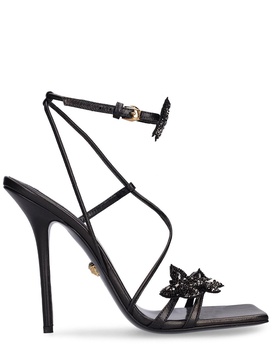 Dua Lipa 110mm butterfly leather sandals