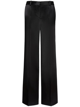 Encore midrise satin flared pants