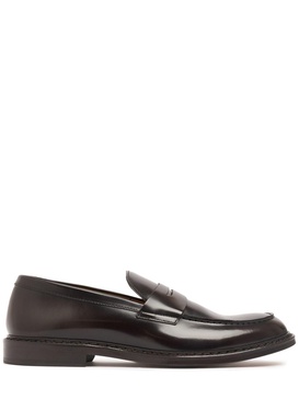 Penny leather loafers
