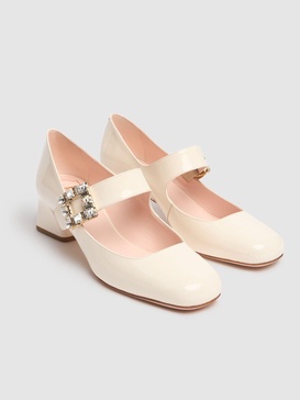 45mm Tres Vivier strass leather pumps
