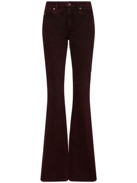 Denim flared pants