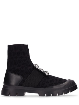20mm Walkyviv knit sock ankle boots