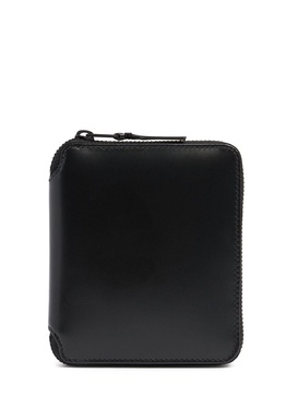 Leather zip wallet