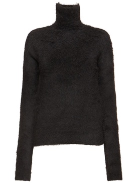 Elgar fluffy alpaca blend knit sweater
