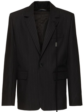 Thor asymmetric closure tailored blazer