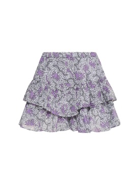 Jocadia printed cotton voile mini skirt