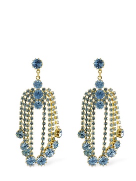 Crystal pendant earrings
