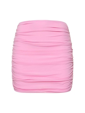 Livia stretch georgette mini skirt