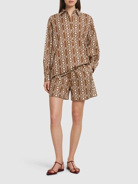 Gallura printed poplin shirt