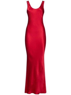 Alison silk charmeuse long dress